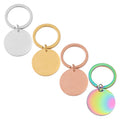 Stainless Steel Key Chain Custom Jewelry Personal Logo Key Chains Men Metal Laser Engravable Keychain Name