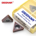 DESKAR CNC Lathe Carbide Inserts Turning Tools Machining Cut Sharp Blade Universal Blade TCMT16T304 16T308 LF6018