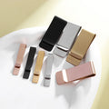 20x52mm Classic Style Cuff Links Stainless Steel Men Bar Practical Necktie Clasp Custom Logo Blank Tie Clip Jewelry Accessories