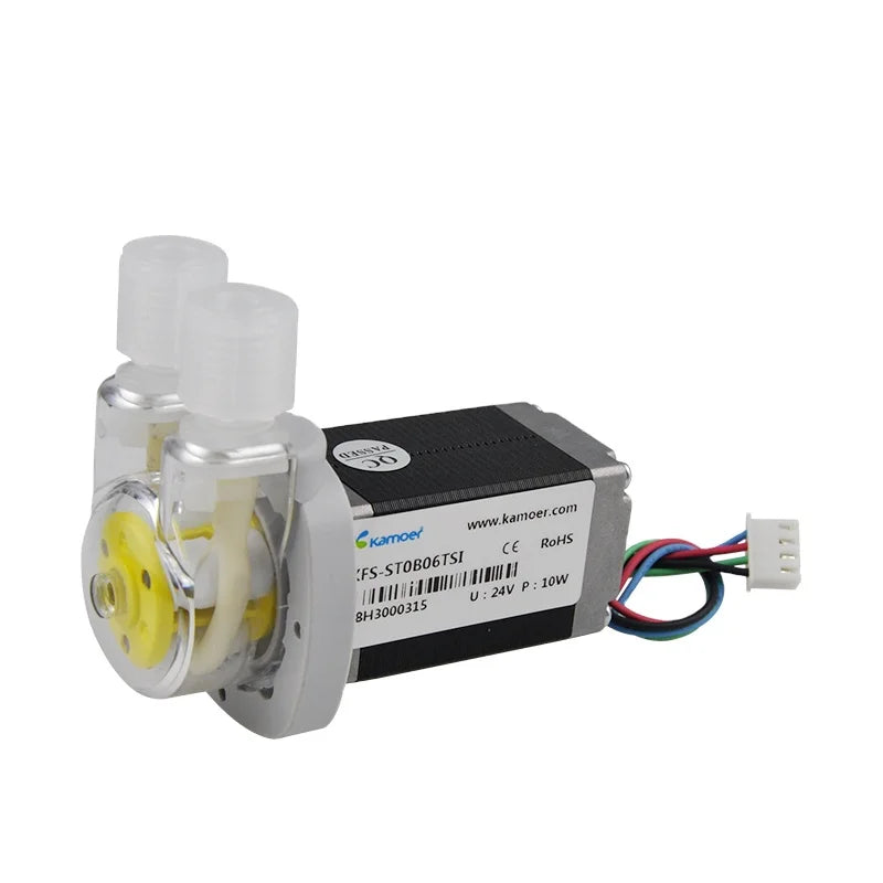Kamoer KFS 24V Mini Stepper Motor Peristaltic Pump Fluoroboric Acid Transfer Water Slient Self-priming Pump