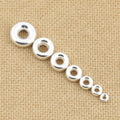 3mm-10mm Wholesale Real 925 Sterling Silver Polished Wheel Round Beads for Jewelry Making Accessories Supplies