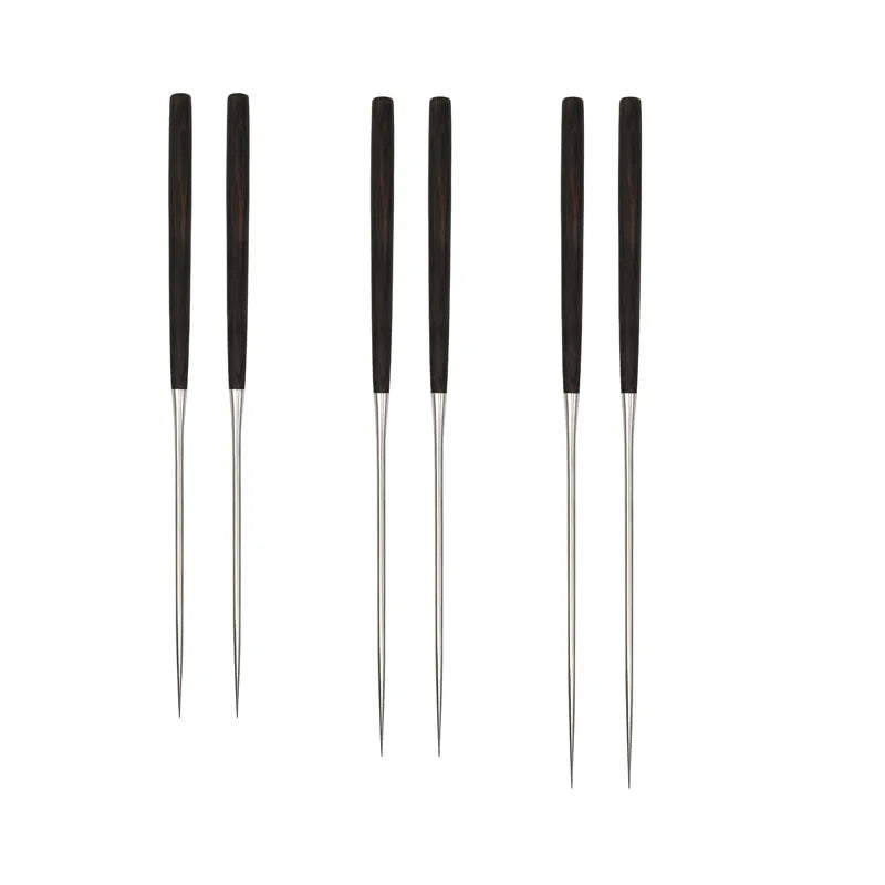 (ALCT-CH151) Stainless Steel Japanese Chef Plating Sashimi Chopsticks with Acicular Cusp Tip