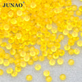 JUNAO Wholesale 3mm Luminous Aquamarine Crystal Resin Stones Bulk Flatback Glow in Dark Rhinestones