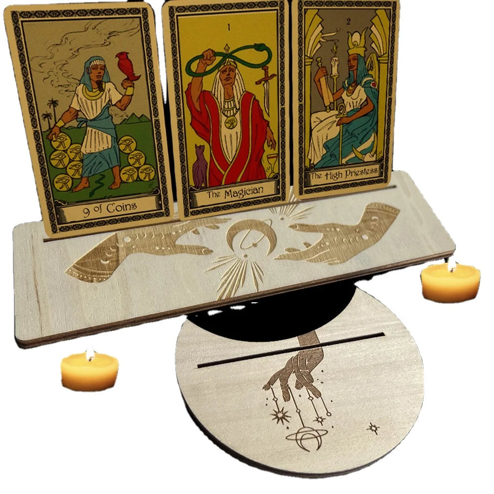 Wooden Tarot Card Holder Oracle Card Holder Altar Card Holder
