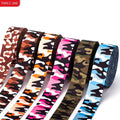 High Tenacity Custom Printed Leopard Spotted Shoulder Straps Camo Polyester Ribbon Printing for Clothing Factory Outlet