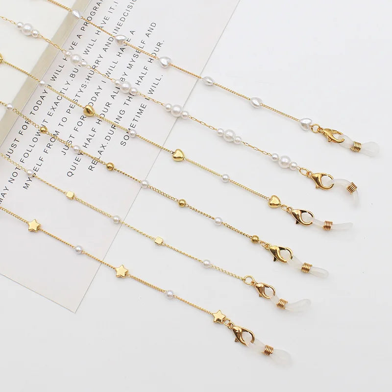 Fashion Facemask Lanyard Chain Hoder Eyeglasses Glasses Chain Qeary Glasses Chain