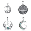 925 Sterling Silver Mythology Jewelry Witchcraft Gift Moon Seal Sigil of Lilith Sigil Pendant Necklace