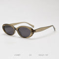 Korean Style Retro Sun Glasses for Women TR90 Sunglasses for Men Unisex Grey Black Acetate Uv400 Accessories
