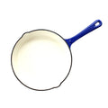 Cast Iron Frying Pan Skillet Enamel Coating 16cm One-piece Handle Eco-friendly Modern for Gas Induction Cookers Lfgb Certified