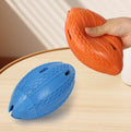 Eco-Friendly TPR Solid Rugby Ball Dog Chew Toy Interactive for Boredom Relief and Self-Pleasure Pets' Favourite