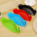 Household Tools Creative Plastic Drain Basket Wash Rice Filter Leakproof Baffle Kitchen Gadget Pot Side Drainer Washing Filter S