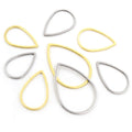 20pcs/lot 13 26 32mm Stainless Steel Gold Plated Drop Closed Frame Rings for DIY Earring Jewelry Makings Findings Supplies
