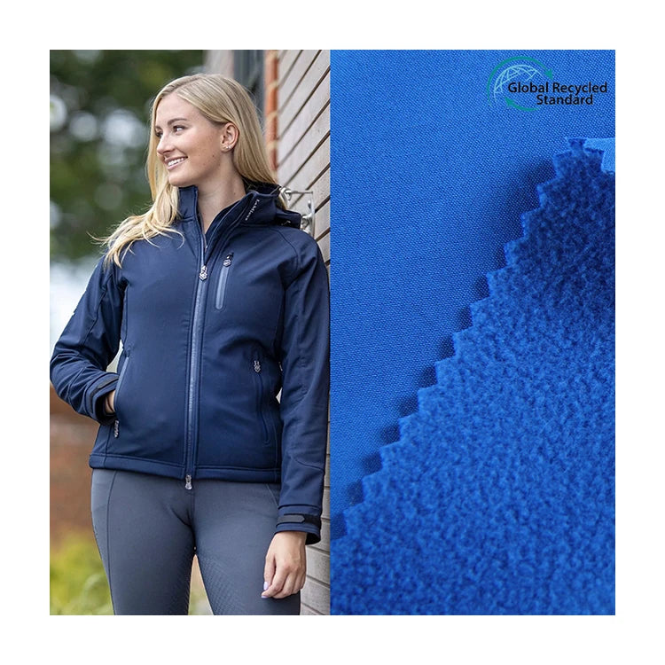 Polar Fleece Soft Shell Fabric Recycled Stretch Pongee Softshell Fabric Waterproof Outdoor Jacket Fabric