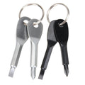 Pocket Repair Tool Multi Mini Camp Portable Phillips Screwdriver Keyring Hike Outdoor Slotted Screwdriver Keychain Key Ring