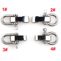Survival Stainless Steel Buckles Metal Paracord D ShackleSurvival Bracelet Clasps