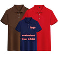 Wholesale Cheap Summer Work Clothes Quick-Drying for Polo Shirt Lapel with Cultural Ice Silk Advertising Solid Order Blank Desig