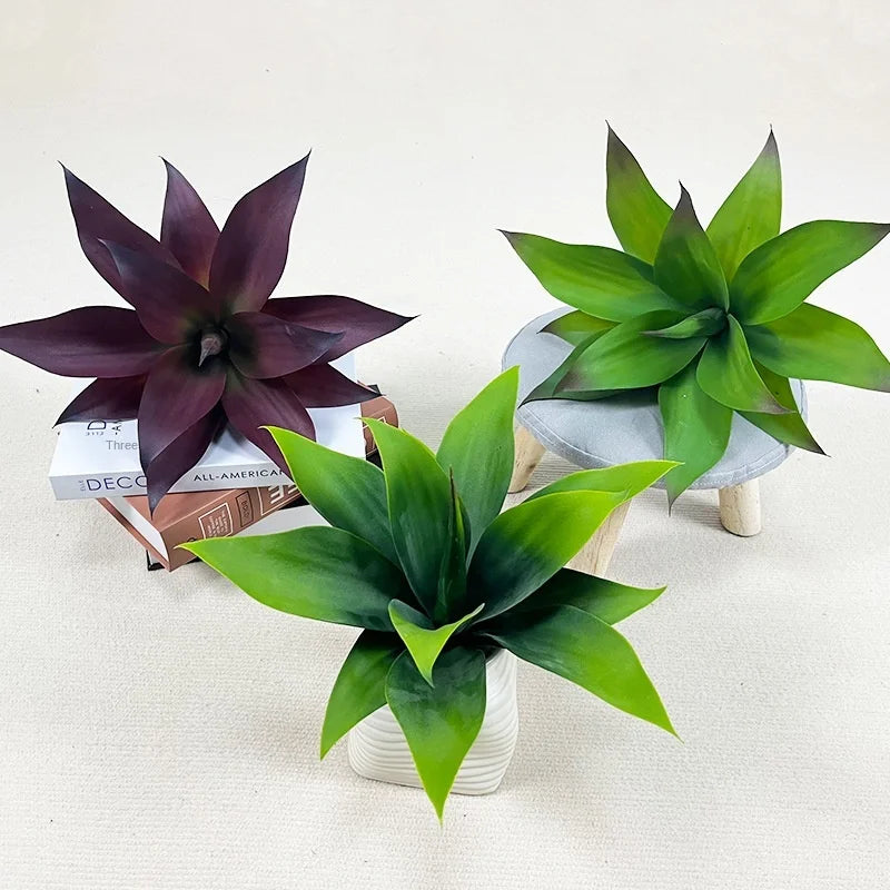 Stock Artificial Tropical Plant Sisal Potted PE Material Fake Flower Nordic Style Green Grass UV Resistant Eco-Friendly Durable