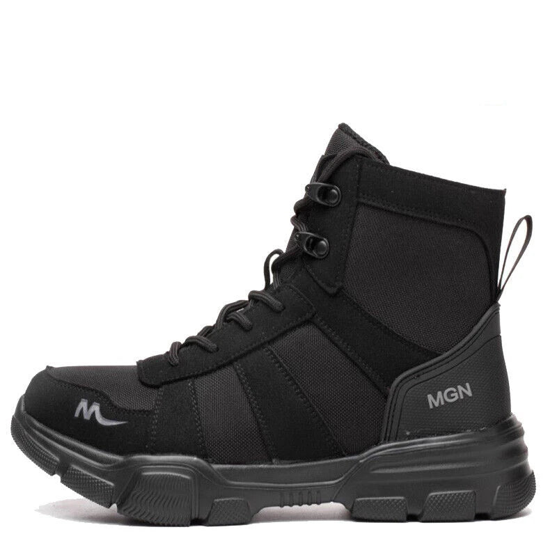 DianSen Zapatos De Seguridad Mens Womens Anti Shock Steel Toe Indestructible Boot Safety Boot Construction Work Shoes