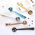 Multifunctional Food Sealing Bag Mouth Clip Spoon Milk Powder Stainless Steel Coffee Bean Measuring Spoon