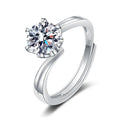 Gorgeous 1ct Eternity Ring Moissanite VVS White D Color Gra Certified Moissanite Rings Hotsale Moissanite Engagement Ring