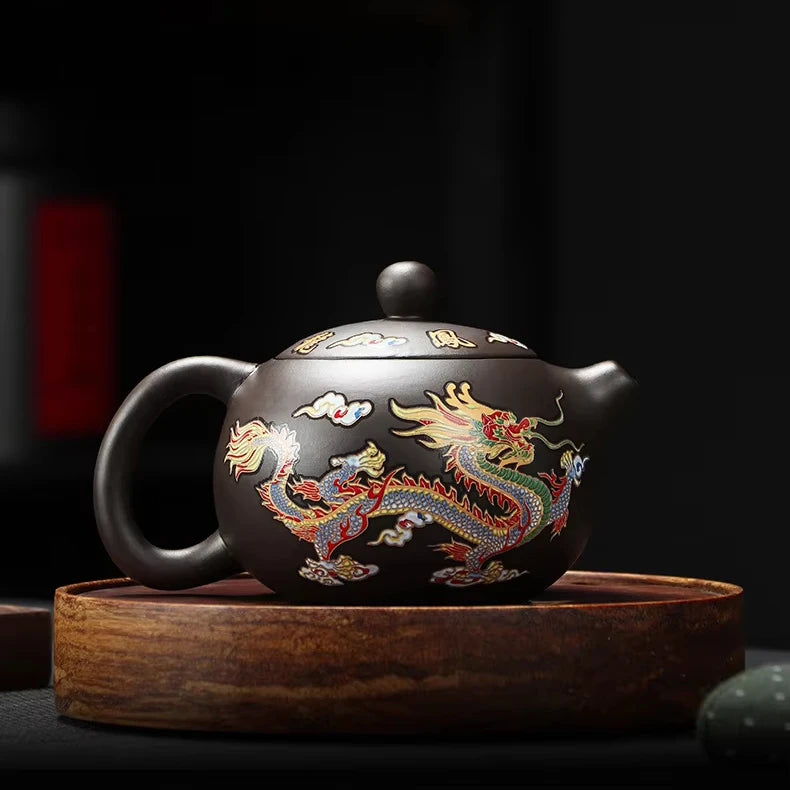 Ceramic 200ml Fengming Pot Luxury Vintage Chinese Singing Teapot Set for Tea Maker Coffee High Porcelain for Tea and Coffee