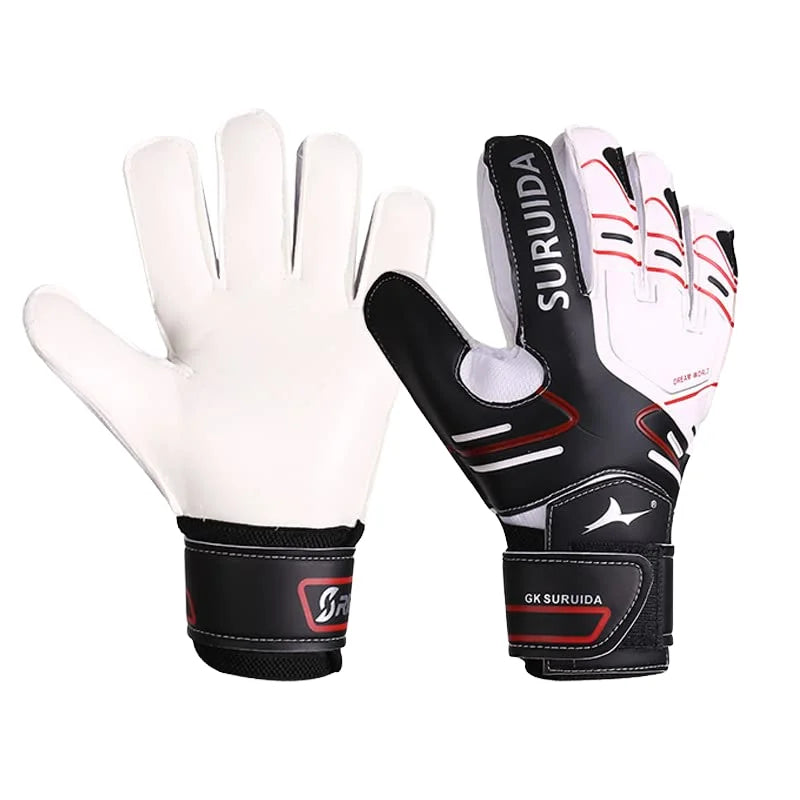 Custom Kids Goalkeeper Gloves | Wear-Resistant Anti-Slip Latex Goalie Gloves with Finger Protection for Soccer Football Training