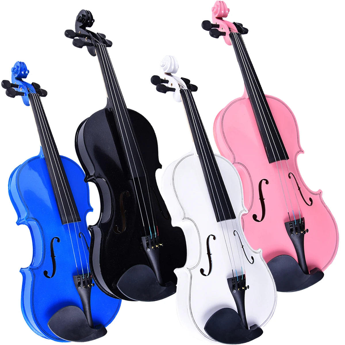 Custom Glitter 4/4 With Case Pink Color Student Violin Wholesale