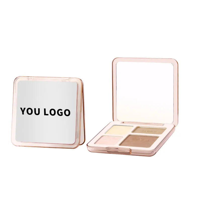 Wholesale Pressed Highlighter Cream Contour Palette Powder Custom Vegan Highlighter