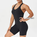 Custom Women Bodysuit High Elastic Workout Romper One Piece Gym Fitness Short Yoga Jumpsuit