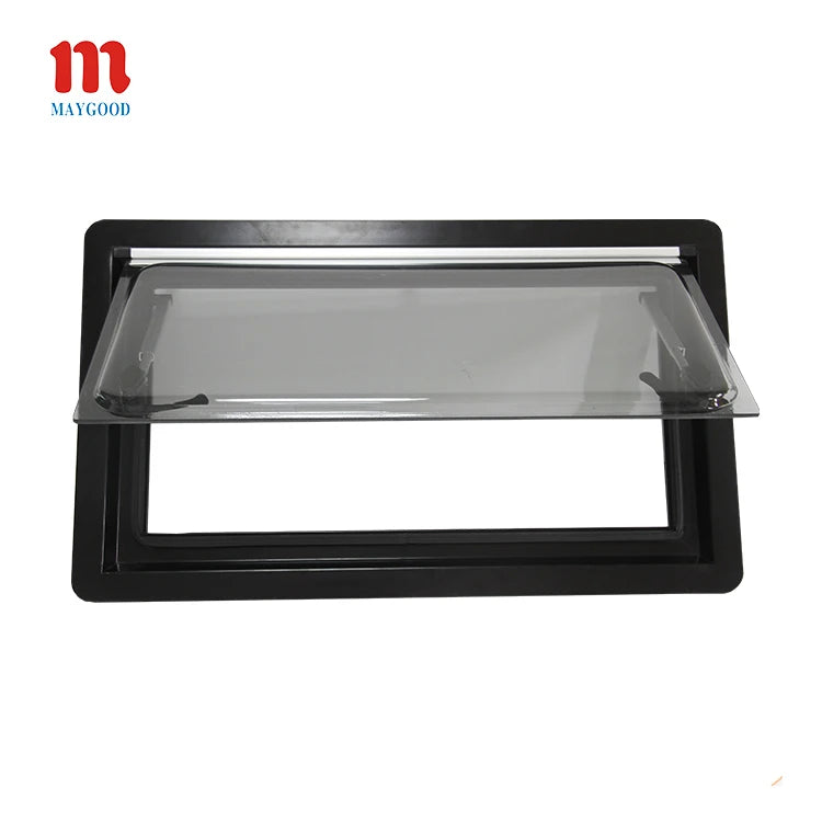 Wholesale RV Accessories 700x400mm Right Angle Aluminum Frame Caravan Camping Car Side Window with Roller Blind