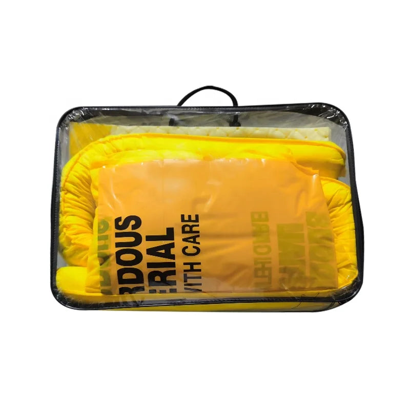 Industrial Solutions JH Brand Portable Chemical Spill Kit with 100% Polypropylene 30L/45L/60L Absorbency in Transparent Bags