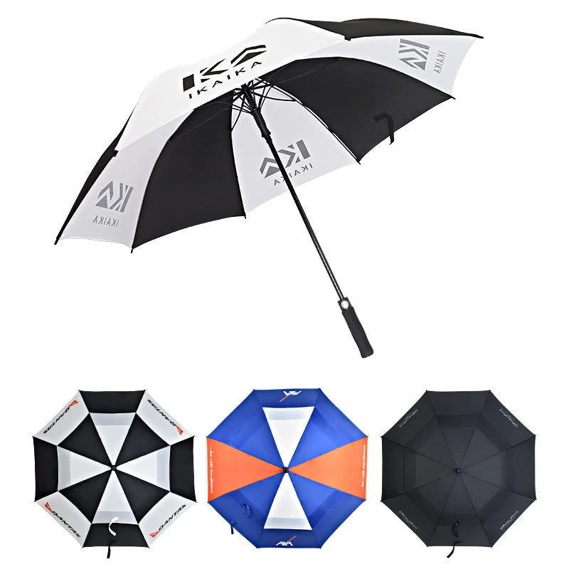 Manufacturer's Wholesale Large Golf Umbrella Windproof Custom Logo Prints Promotional Umbrella