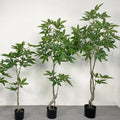 Faux Greenery Artificial Money Tree Feng Shui Plant Bonsai for Inside Faux Plants Home Decor