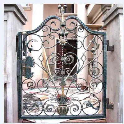 Wrought Iron Entry Small Gate Design Swing for Garden Courtyard Backyard Home