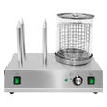 Stainless Steel Automatic Electric Hot Dog Roller Grill Machine With 4 Bun Warmer Stick