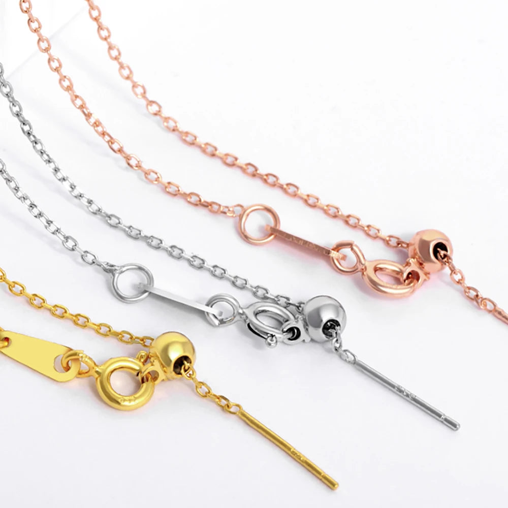 316L Stainless Steel 14K Gold 23cm Simple Chain Adjustable Ball Anklet