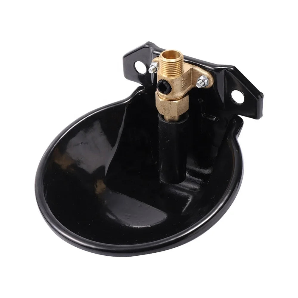 Automatic Sheep Water Bowl Cast Iron Poultry Goat Lamb Drinker With Copper Valve
