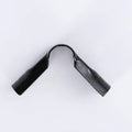 H-3 OD 28mm Electrophoresis Black Pipe Clamp Metal Joint Lean Pipe Connectors with Fix Hole