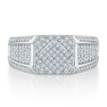 Hanyu Hip Hop Jewelry D VVS Moisaanite Diamond Men Ring 925 Sterling Silver Iced Out Moissanite Ring