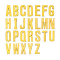 Wholesale 30MM 35MM Chrome Gold Filled Initials Letter Pendant Charm Beads for Necklace