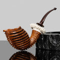 MUXIANG Handmade Engraved Tobacco Pipe Free Style Briar Smoking Pipe