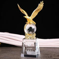 ADL Eagle Crystal Glass Trophy Awards for Business Gifts with Globe Metal Trophy Letters Crystal Crafts