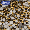 VDD 067 Aurum SS3-SS50 Glass Rhinestones Crystal Non Hotfix Flatback Stones Glitter Diamond for DIY Nail Art Accessories