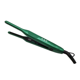 New 3/10 Inch Thin Titanium Flat Iron Straightener Fast Heating Variable Temperature Dual Voltage Short Hair Beard Electric LED