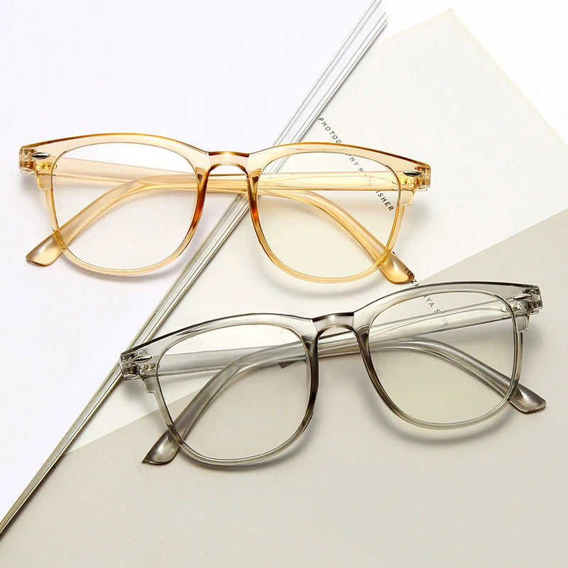 Cat Eye Eyeglasses Frames for All Face Anti Blue Light Glasses Round Frame Rice Nails Student Myopia Eyeglasses Frames Wholesale