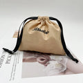 Custom Recyclable Cotton Drawstring Pouch for Jewelry Gift Packaging and Sock Storage