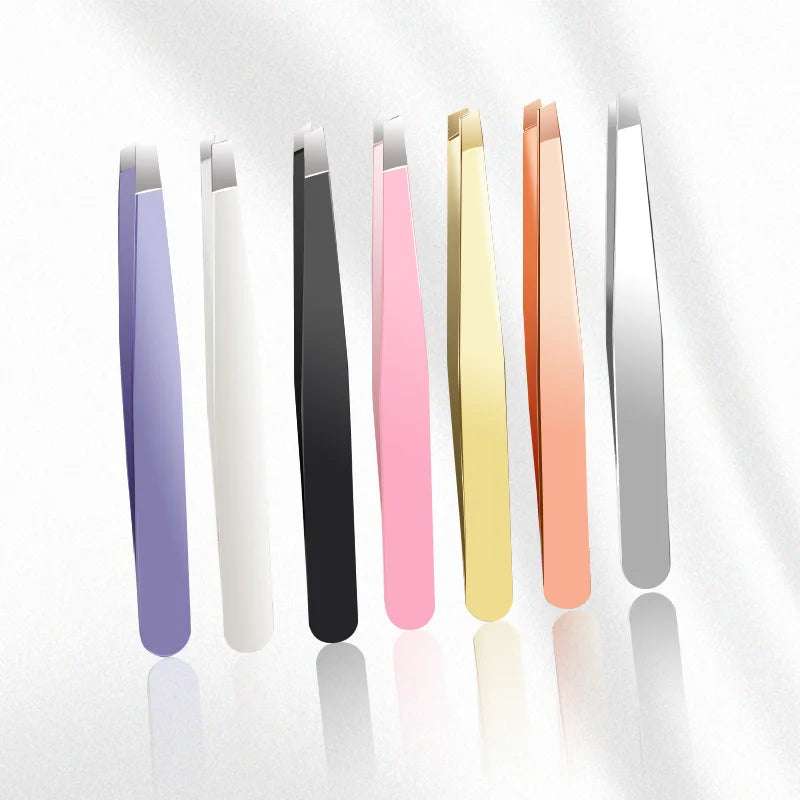 Different Color Professional  Private Label  Lash Extension Tweezers Eyebrow Tweezers