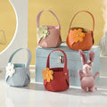 Artificial Leather Flower Girl Basket Wedding Chocolate Candy Bag Flower Box Party Favour Jelly Handbag Bridesmaid Gift Baskets