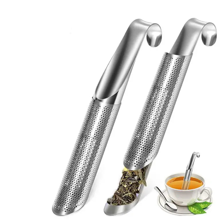 Tea Strainer Amazing Stainless Steel Tea Infuser Pipe Stick Design Touch Feel Good Holder Tool Teas Spoon Infuser Filter