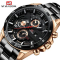 VAVA VOOM 216 Hot Sell Men Quatrz Watch Sport Mens Watches Top New Luxury Waterproof Full Steel Quartz Clock Men Gift